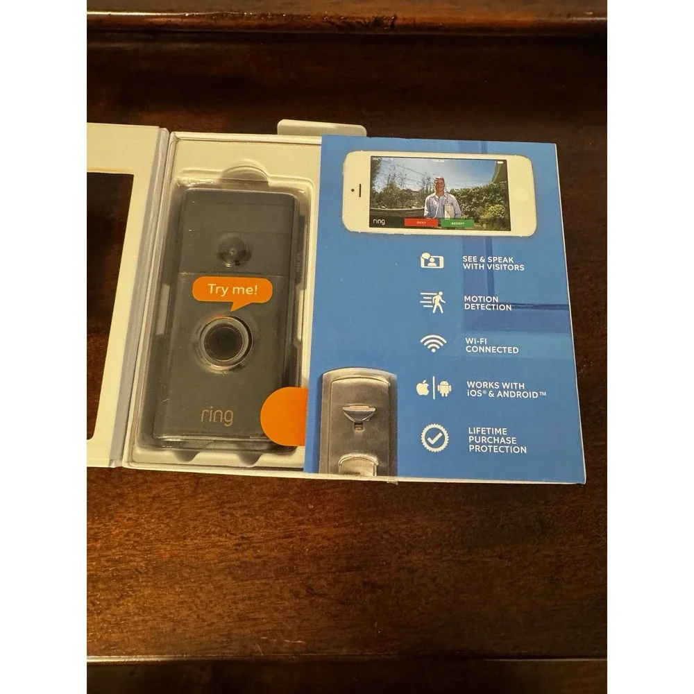 Ring Wi-Fi Enabled Video Doorbell - The Doorbell For Smart Phones